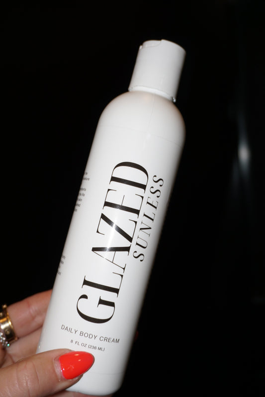 Glazed Sunless Daily Body Cream | Spray Tan Safe Hydration