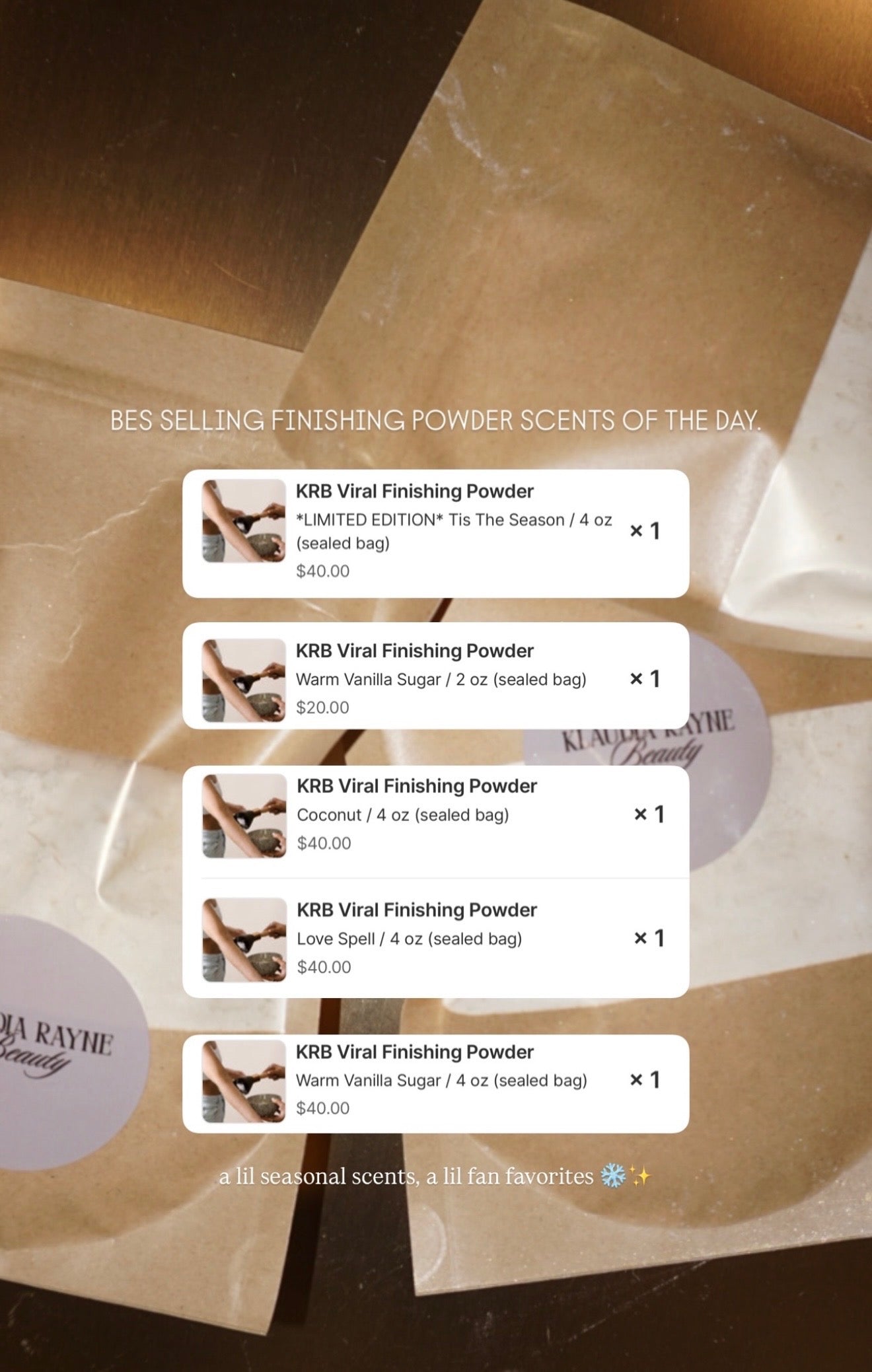 KRB Viral Finishing Powder