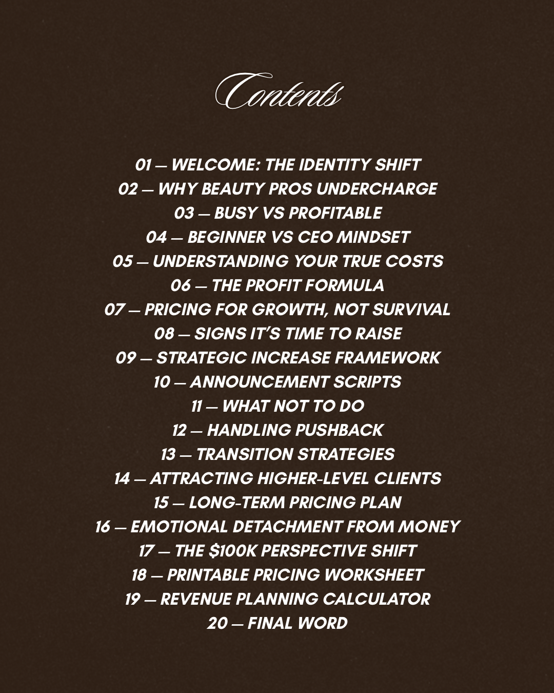 The Beauty Pro Price Raise Blueprint